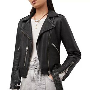 All Saints Black Leather Jacket
